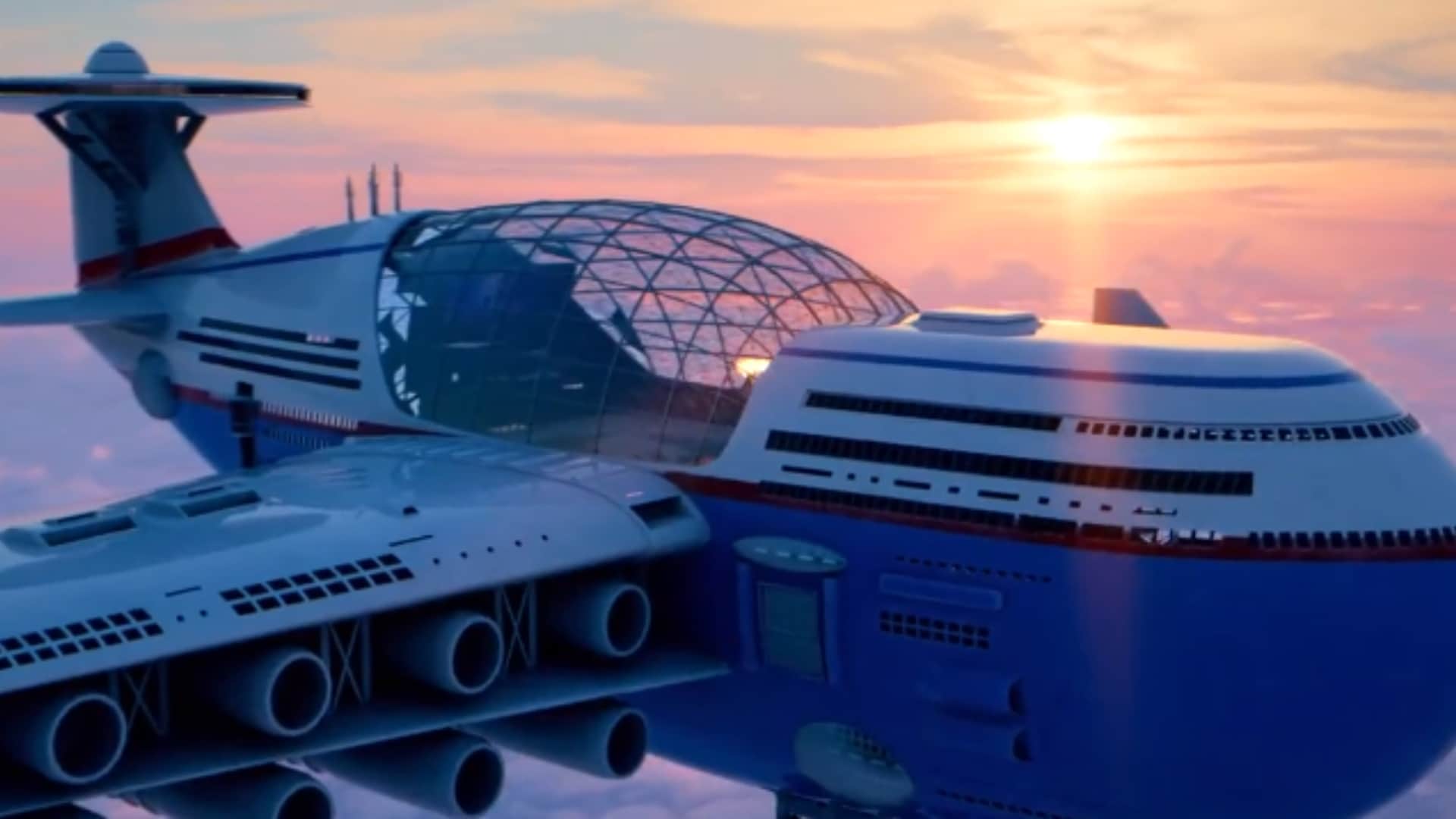 Nuclear Powered Sky Hotel A Luxurious Flying Hotel To Remain In The Air Forever