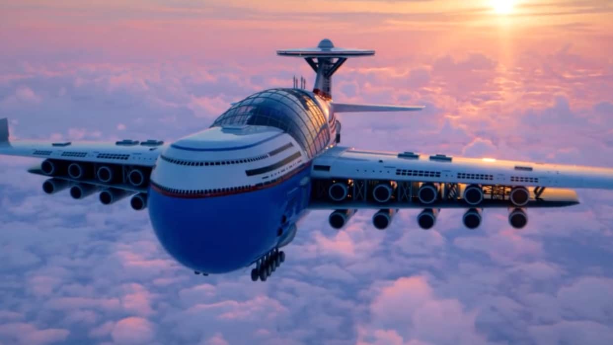 Nuclear Powered Sky Hotel A Luxurious Flying Hotel To Remain In The Air Forever