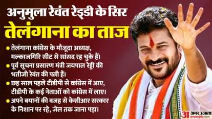 तेलंगाना के मुख्यमंत्री अनुमुला रेवंत रेड्डी