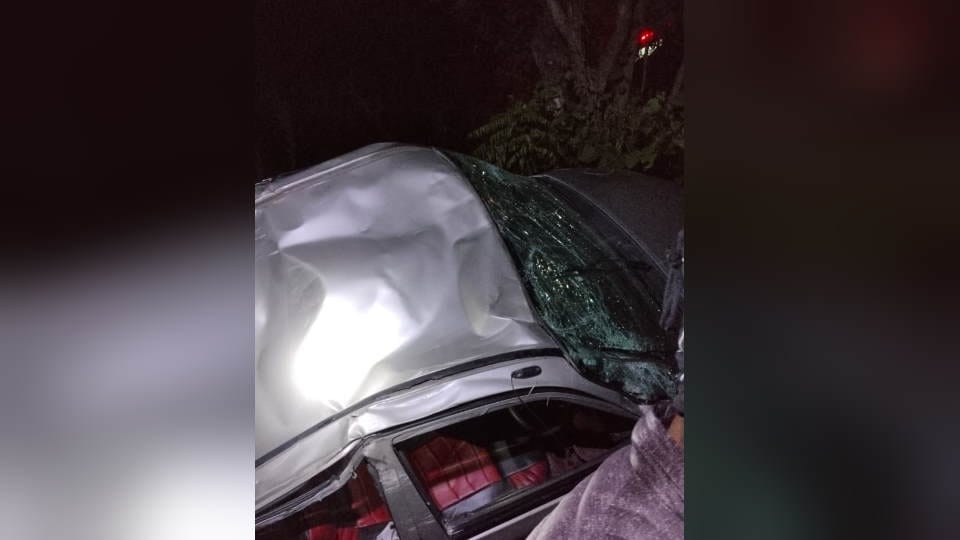 Uttarkashi Yamunotri Highway Accident car fell into ditch one dead another injured
