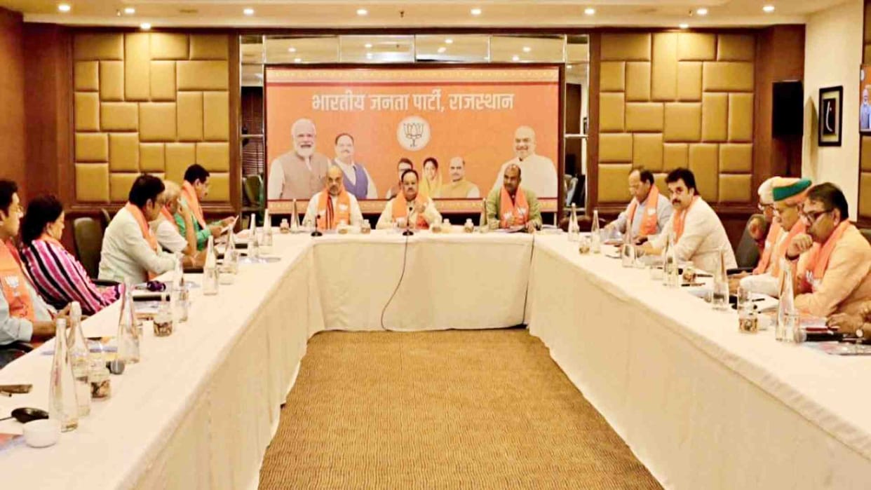Rajasthan Election: Rajnath Singh, Vinod Tawde, Saroj Pandey appointed observers of Rajasthan