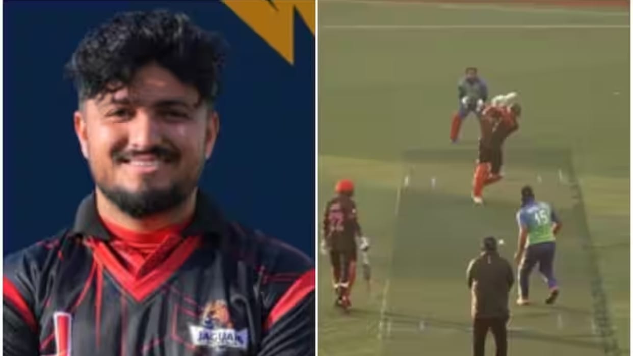 Video watch 193 runs on 43 balls batsman hit 22 sixes Big record of T10 cricket broken in Europe