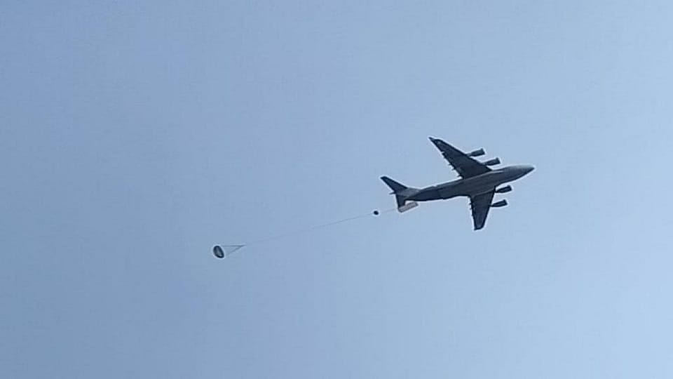 Big success for Indian Air Force now weapons weighing 16 tons can be dropped by parachute in inaccessible area