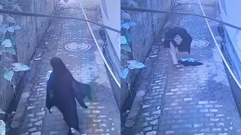 Video of suspicious man roaming on road wearing burqa goes viral in Bareilly