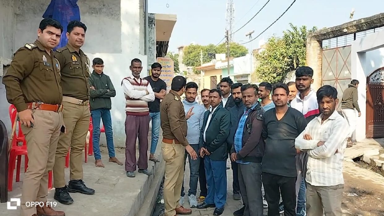 Ambedkar statue was vandalized in Dhanju village of Meerut and anger among Scheduled Caste people