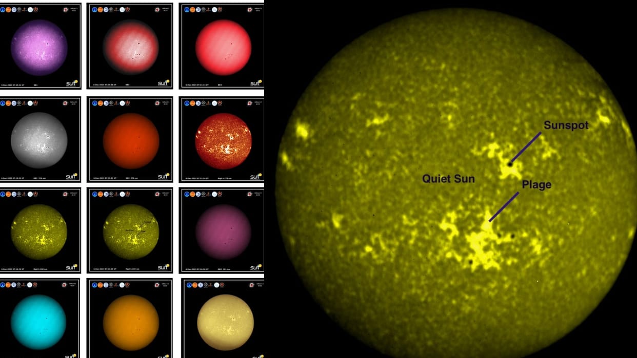 Aditya L-1 payload has captured complete images of the Sun wavelengths