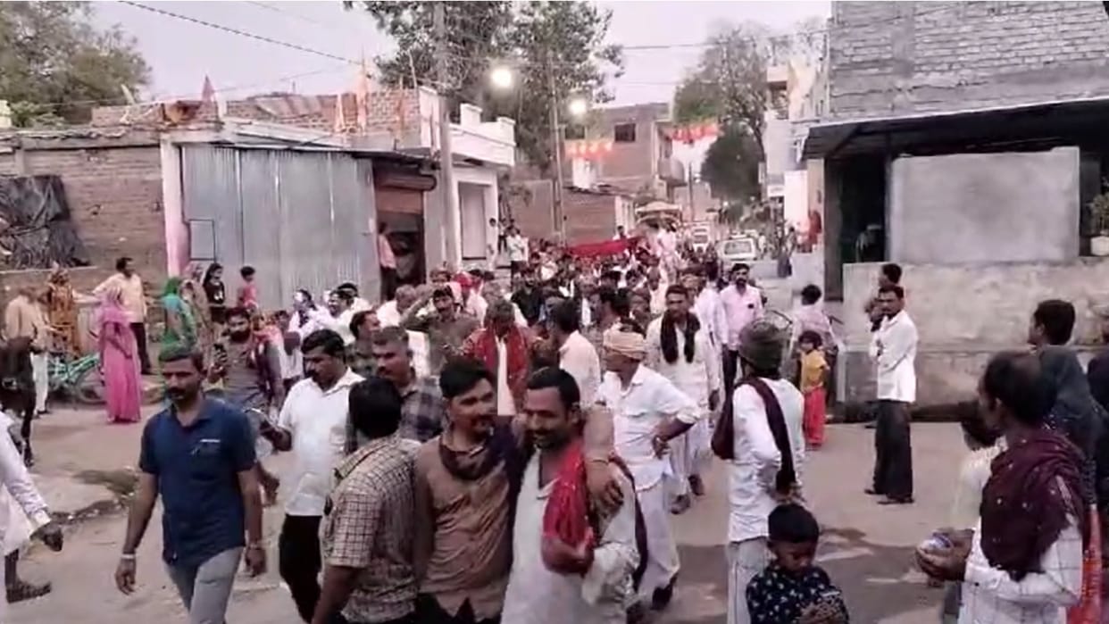 Unique marriage of bull and cow in Khargone