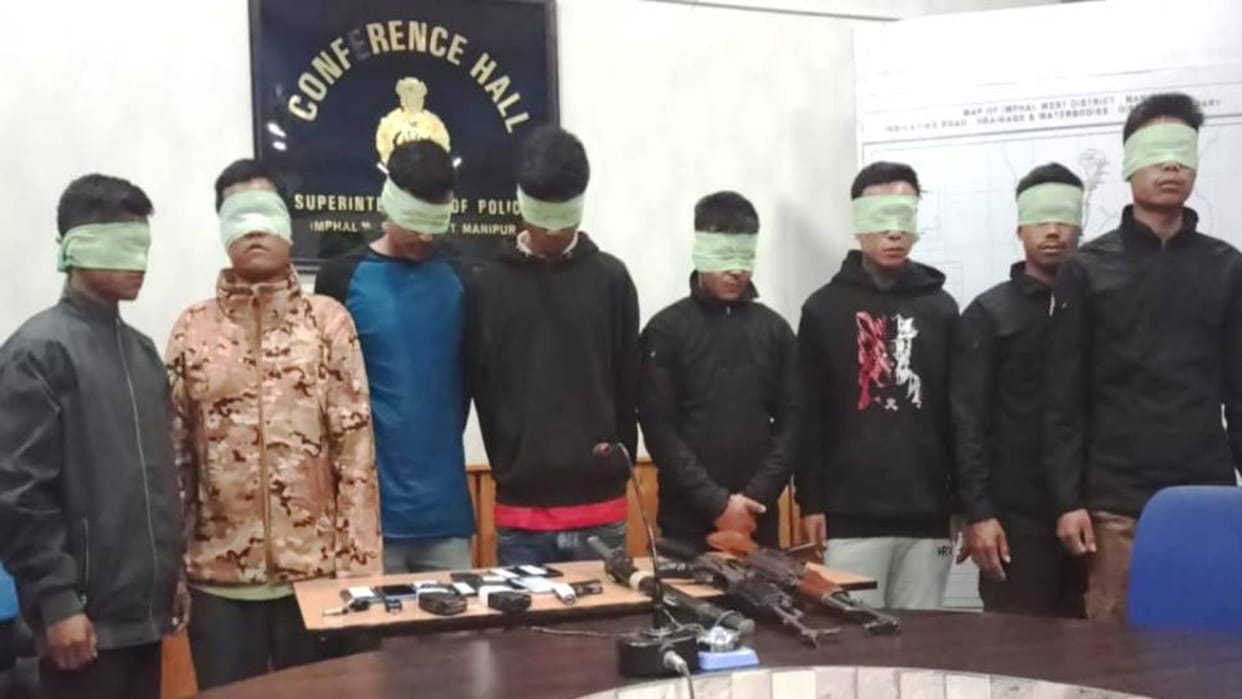 Manipur youth rescued, 8 kidnappers held with weapons