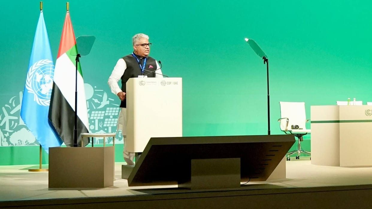 India resist pressure from developed nations to phase out fossil fuels bhupender yadav in uae climate conferen