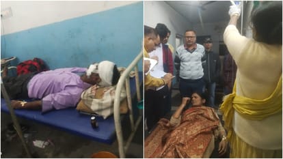 Bihar News : मोतिहारी में यात्रियों से भरी बस पलटी, स्थानीय लोग राहत कार्य में जुटे Bihar News : Bus full of passengers crashes on the road in Motihari. many people injured