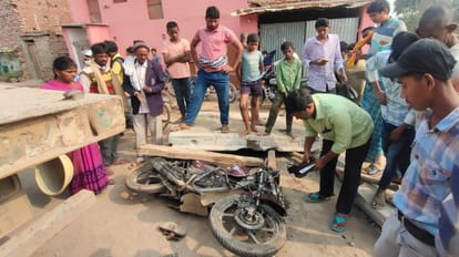 Bihar: Middle-aged bike rider dies in accident in Nalanda, accident due to breakage of Hydra tape on four lane