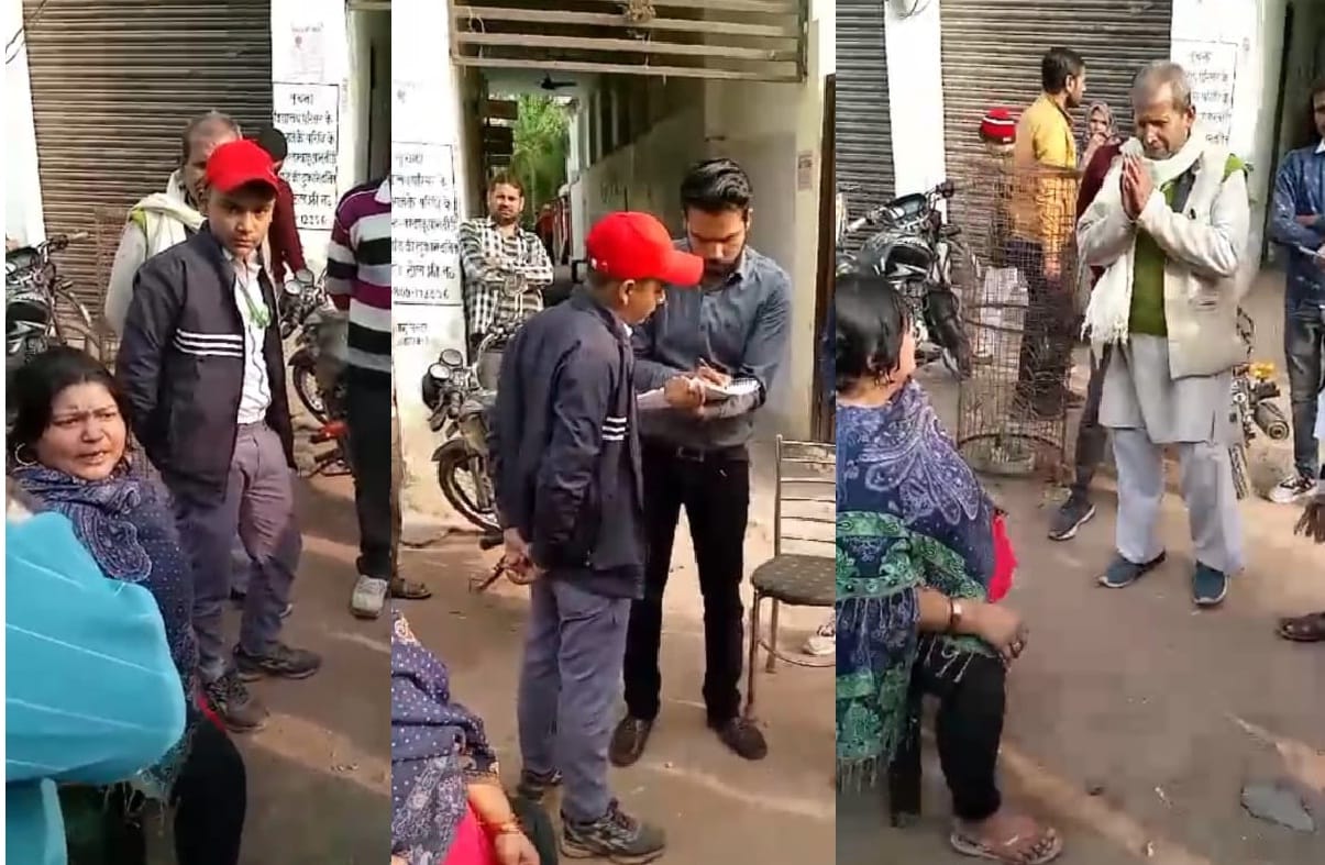 As punishment school administration got the childs hair cut in Hamirpur, the mother got furious