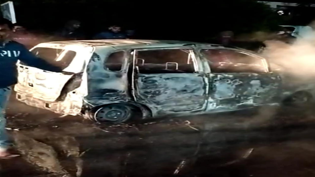 Katni Car Fire News: Car Of A Person Who Went Out For A Walk With His Family Caught Fire