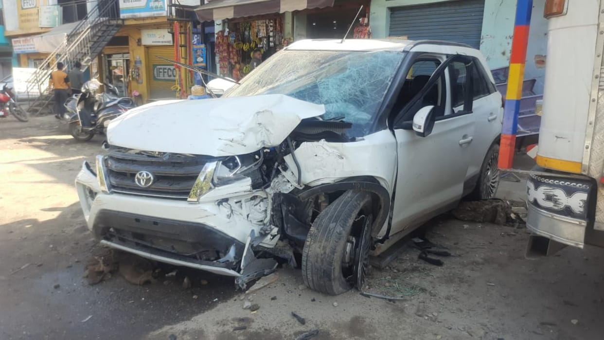 Car accident near Bhager in Bilaspur Himachal Pradesh
