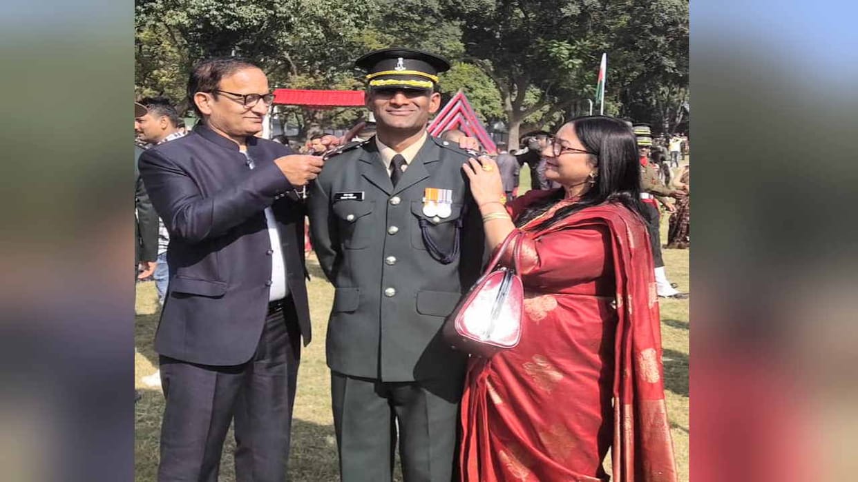 IMA POP 2023: Sanjay Thakur of Una became Lieutenant, grandfather, father and uncle also served indian a