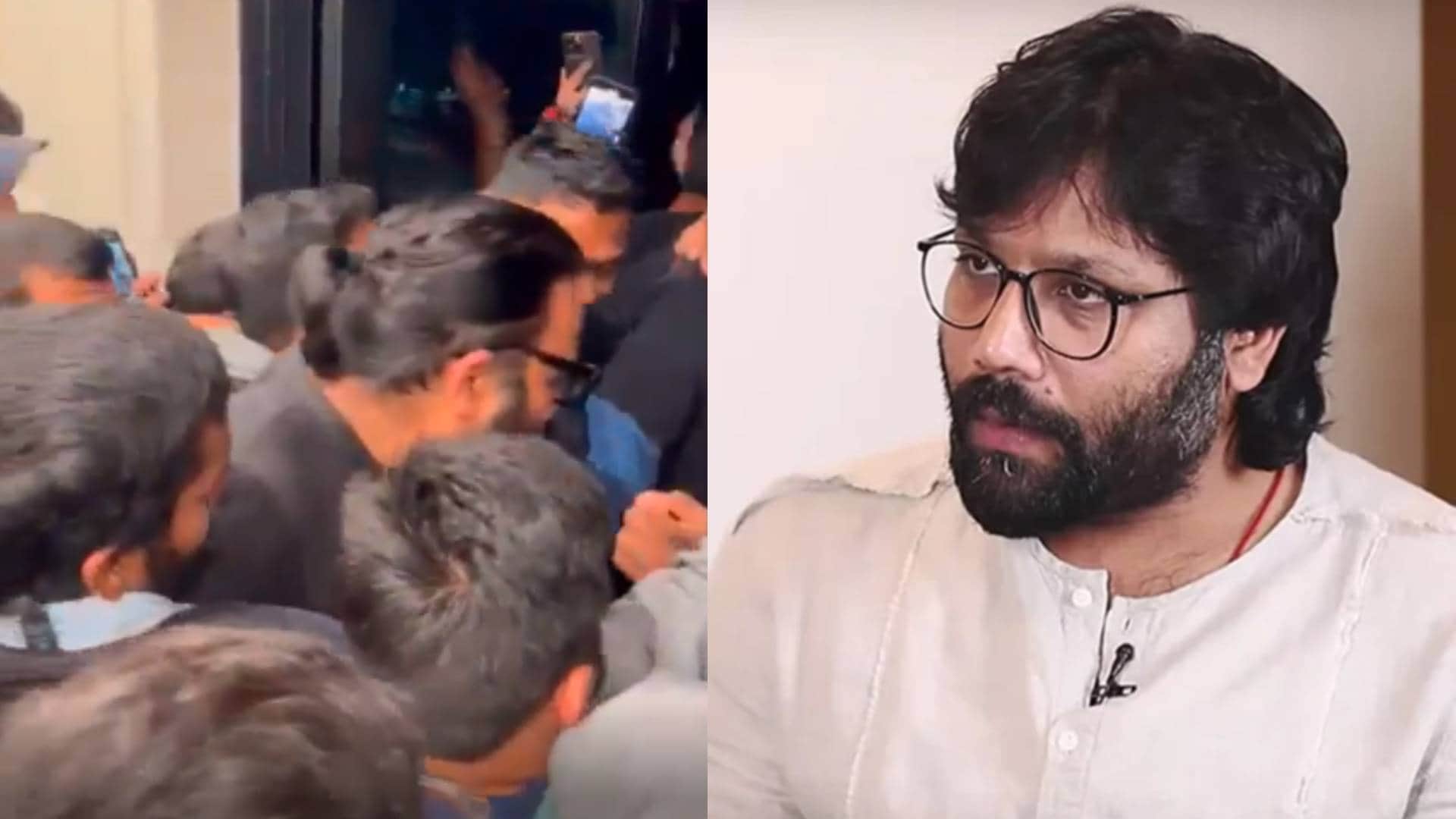 Ranbir Kapoor film Animal Director Sandeep Reddy Vanga got mobbed in USA Crowd Chants His Name video viral