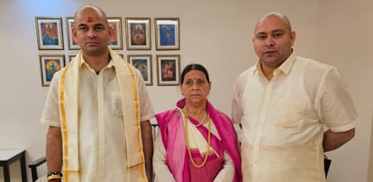 Bihar News of Lalu Yadav family in tirupati balaji, tejashwi yadav and tej pratap yadav new look after mundan