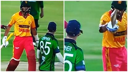 Zimbabwe Sikandar Raza clashed with Ireland player Curtis Campher; Showed bat and ran to hit Watch Video