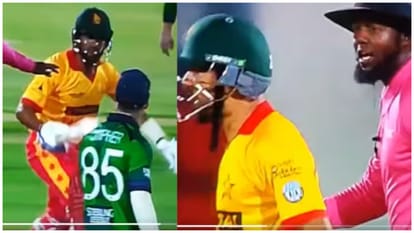 Zimbabwe Sikandar Raza clashed with Ireland player Curtis Campher; Showed bat and ran to hit Watch Video