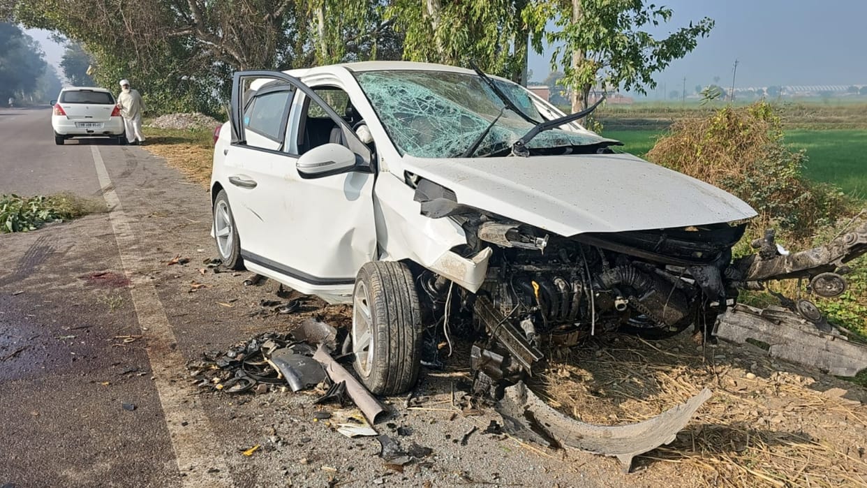 Karnal: Three including a couple dead, one serious in road accident