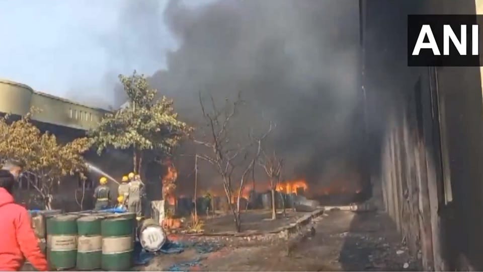 Fire breaks out in chemical factory in Ghaziabad industrial area