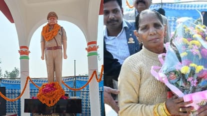 Moradabad: Husband served country all his life. After his death, wife made statue, tears welled up
