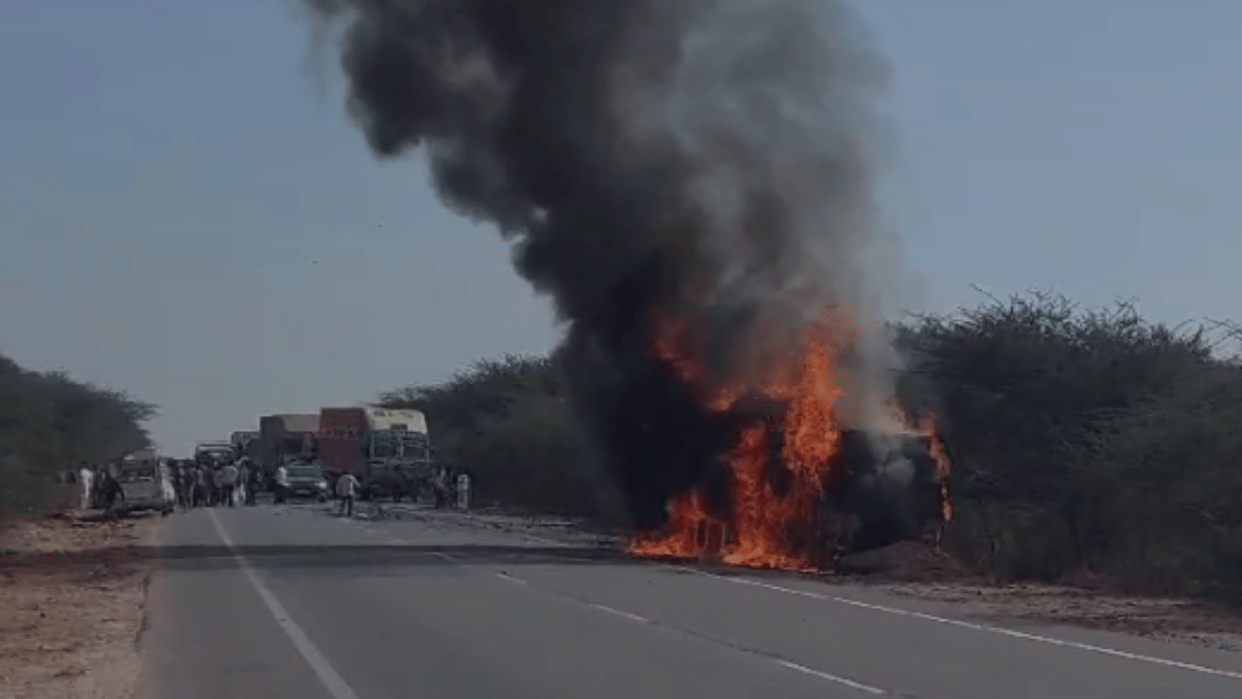 Bikaner News: Collided on Sridungargarh National Highway, 3 seriously injured including husband-wife