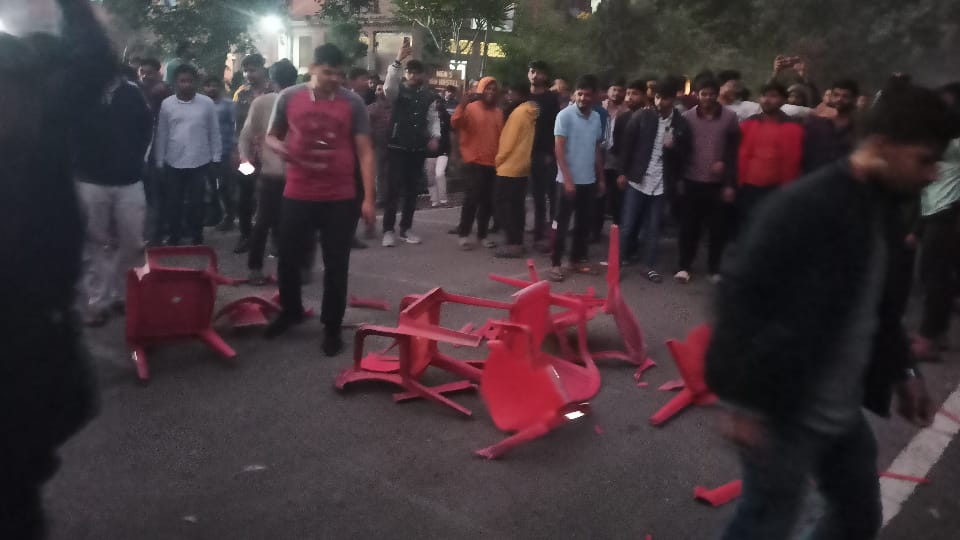 Students enraged over new date of semester examination in Shuats Prayagraj followed by vandalism and arson