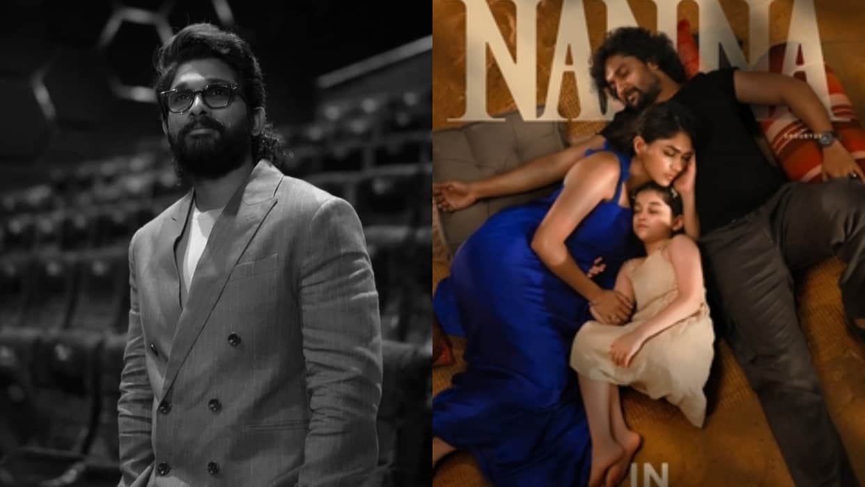 Allu Arjun Pushpa 2 star Praises Nani and Mrunal Thakur for their movie Hi Nanna calls it heart touching