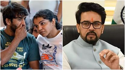 WFI Elections Bajrang Sakshi Malik met Anurag Thakur requested to stop Sanjay Singh from contesting elections