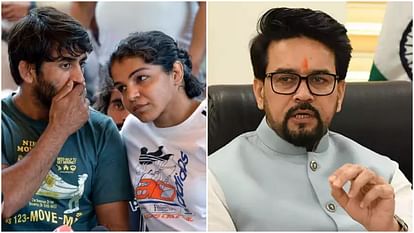 WFI Election: अनुराग ठाकुर से मिले बजरंग और साक्षी, बृजभूषण के करीबी संजय सिंह को चुनाव लड़ने से रोकने की मांग WFI Elections Bajrang Sakshi Malik met Anurag Thakur requested to stop Sanjay Singh from contesting elections