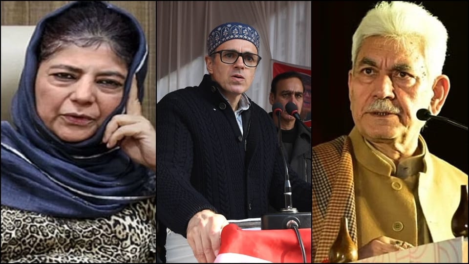 Article 370: PDP-NC allegation Omar and Mehbooba under house arrest LG manoj sinha said all allegations are ba