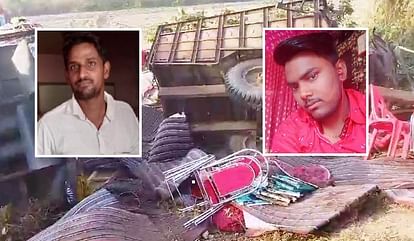 Hardoi Accident, Heavy collision between tractor trolley and truck, two died and three seriously injured