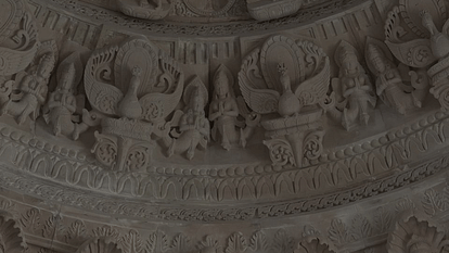 Beautiful artworks made in interior of Shri Ram Janmabhoomi Temple