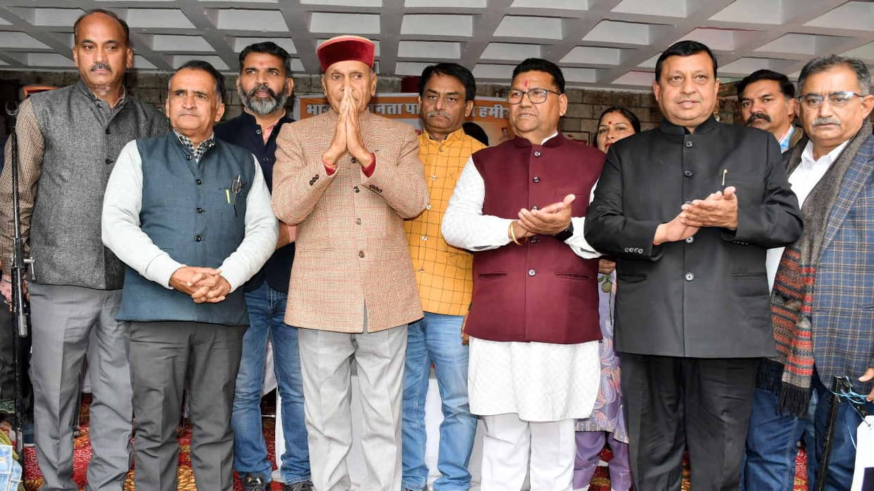 Former CM pk Dhumal attacked Congress in BJP rally, said This is my district, I will take charge here.