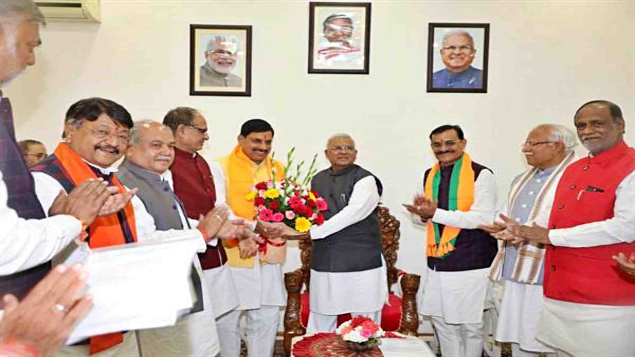 MP New CM: Governor invited Mohan Yadav to form the cabinet.