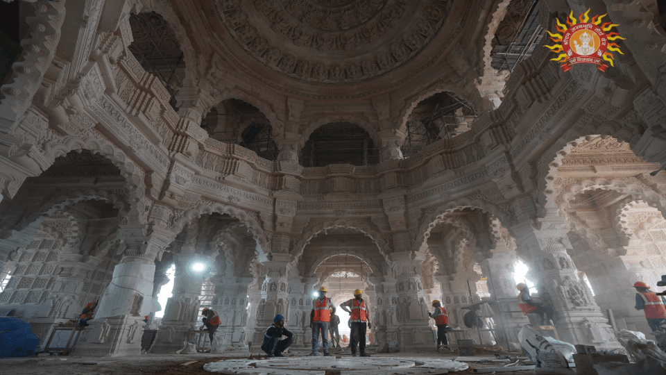 Beautiful artworks made in interior of Shri Ram Janmabhoomi Temple