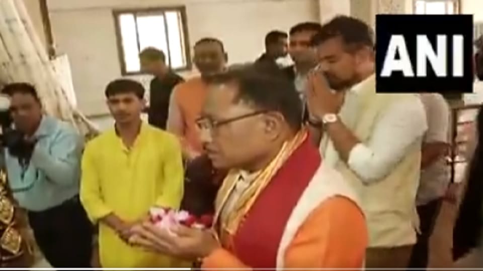 Chhattisgarh new CM Vishnudev Sai visited Lord Ram in Raipur