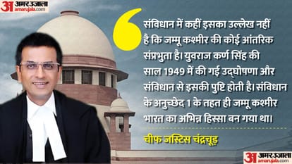jammu kashmir article 370 was temporary supreme court cji dy chandrachud on abrogation decision