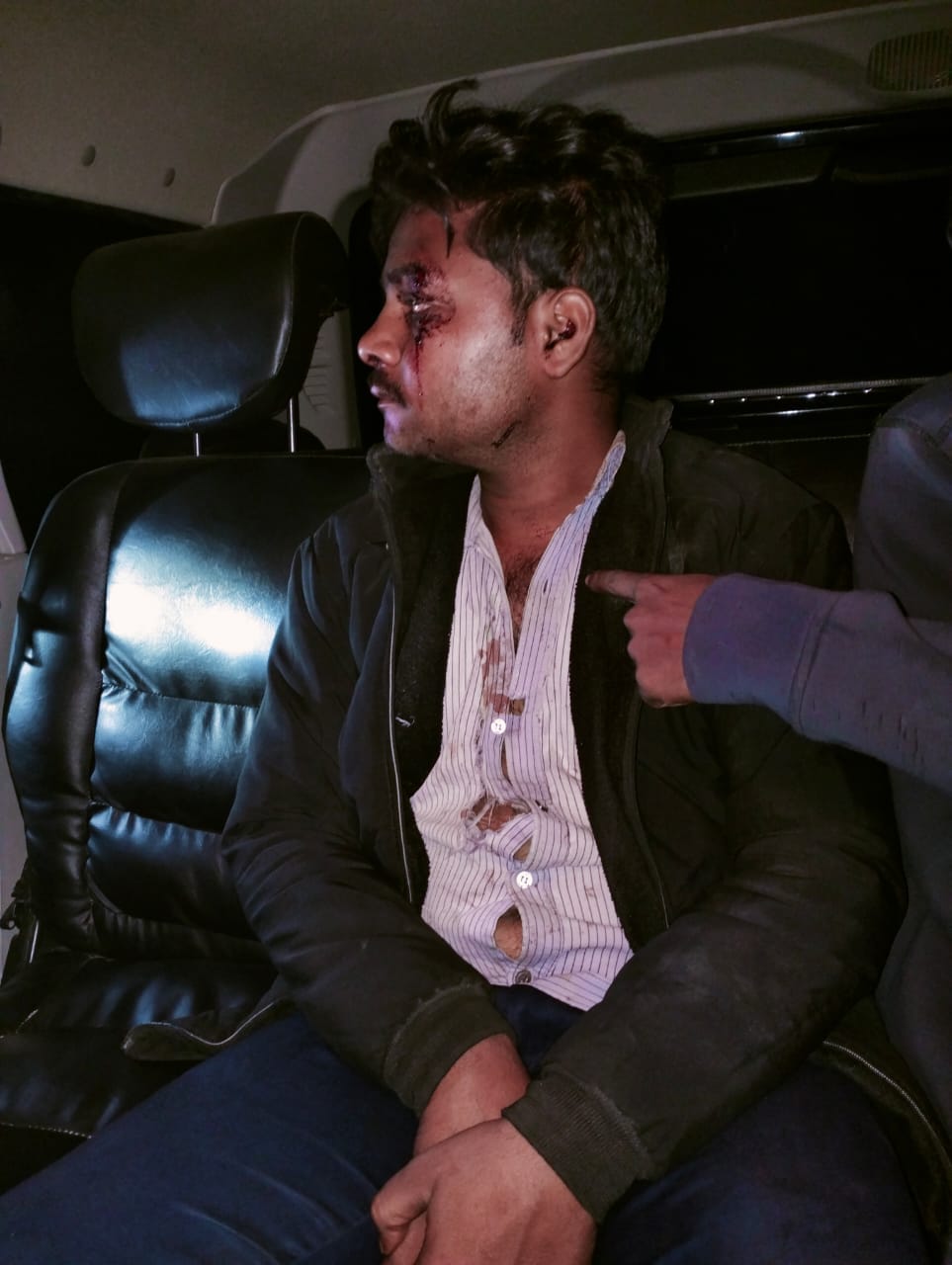 Four miscreants who came on two bikes first overtook, then beat up the finance employee and snatched