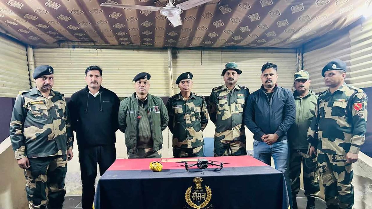 Heroin recovered in Firozpur and Pakistani drone in Amritsar