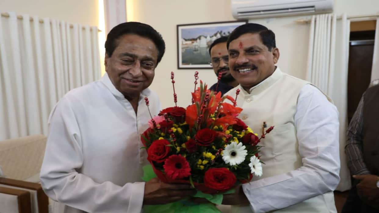 MP Politics Former CM KamalNath met legislature party leader Mohan Yadav