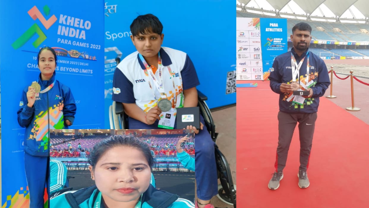 Para Khelo India National Games 2023: Meerut players won five medals in Delhi