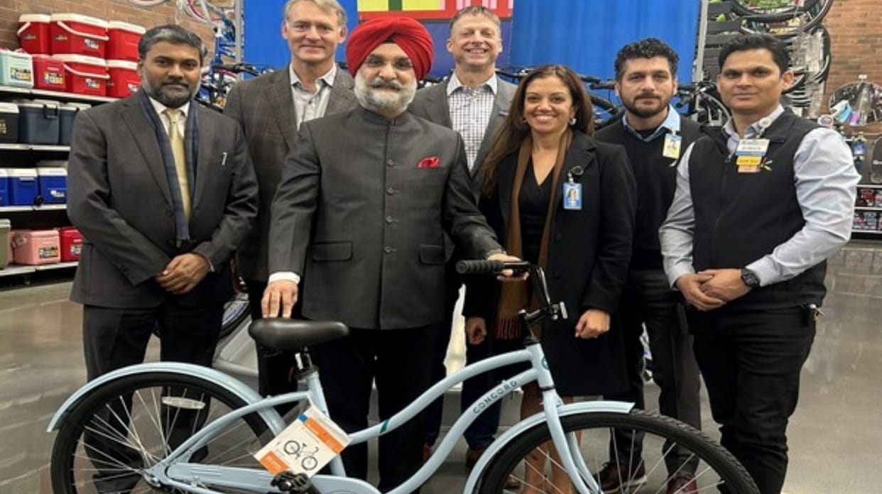 Indian ambassador to US lauds launch of first made-in-India bicycle in Walmart