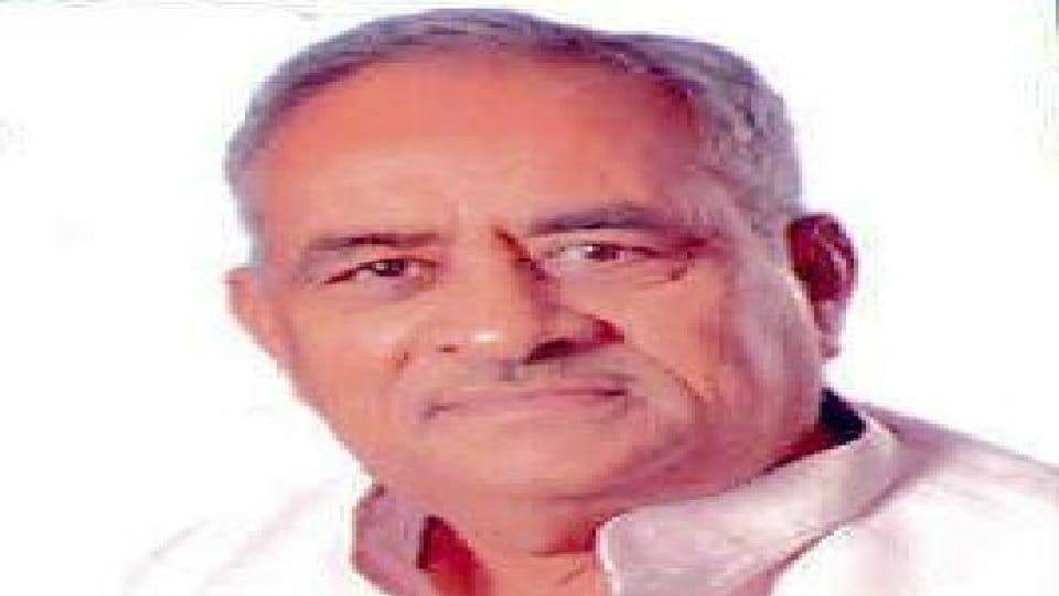 Former state president of Congress Dr Ramprakash passes away in Kurukshetra