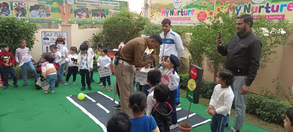 Transport Month: Children of My Nurture Pre School explained traffic rules through play, DIG appreciated it.