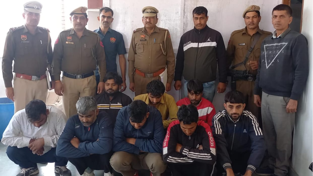 Haryana Police caught eight accused who brought ganja from Orissa