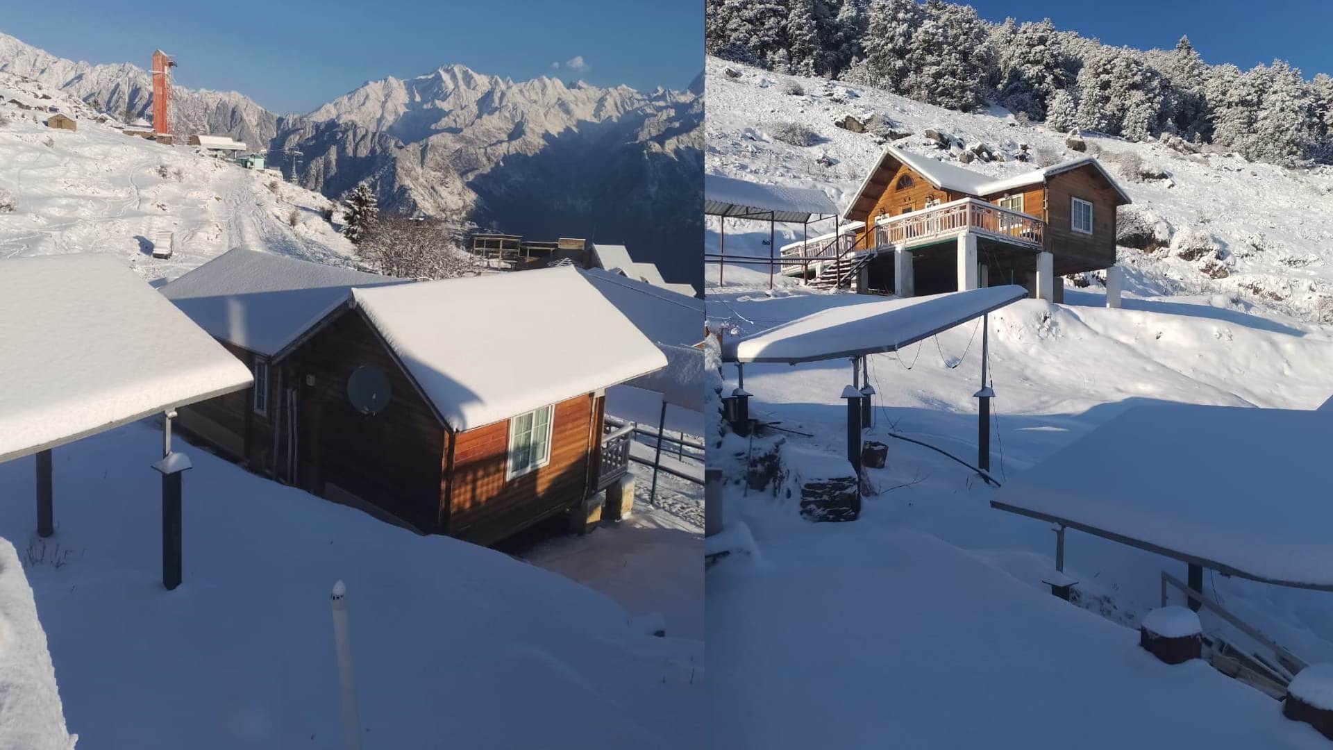 Uttarakhand weather Hotels Booking Starts Christmas and New Year In Auli After snowfall