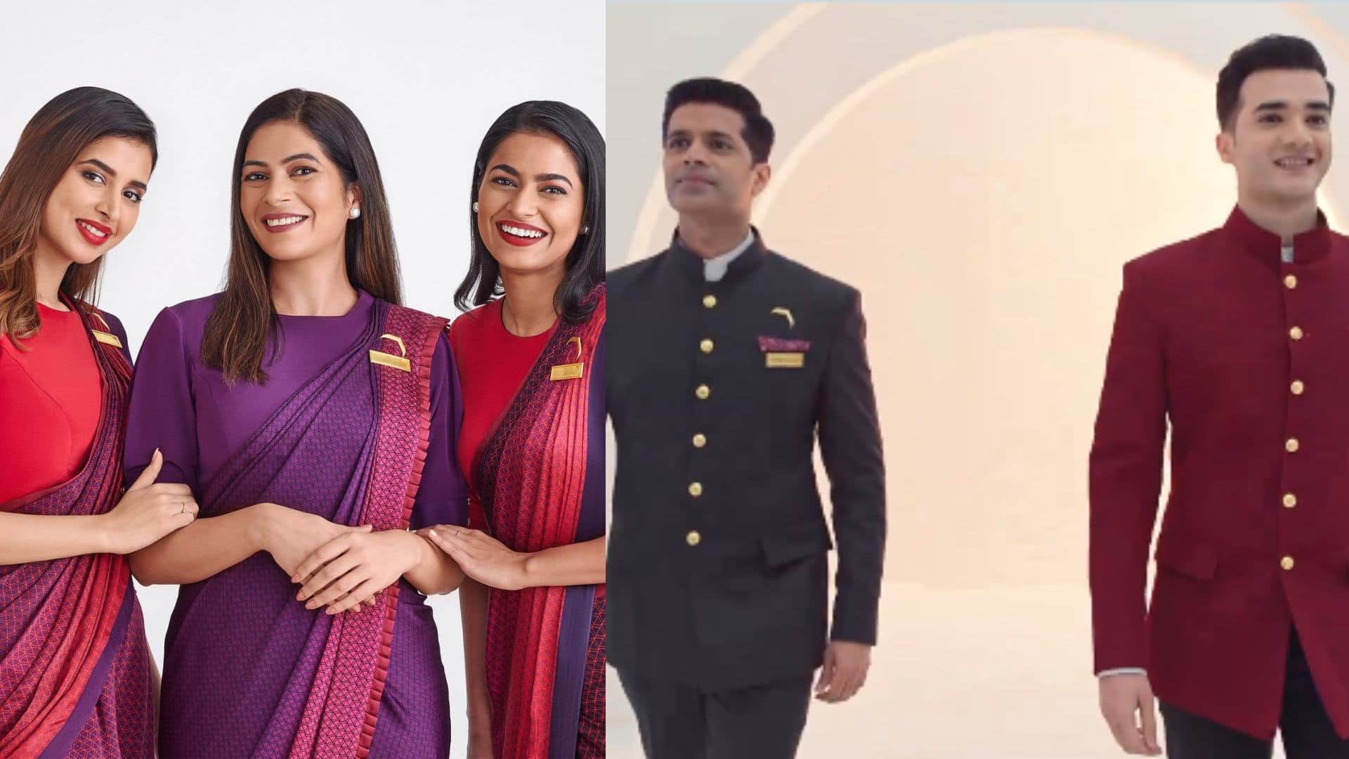 Air India Fashion famous designer manish malhotra design new uniform for pilot to cabin crew