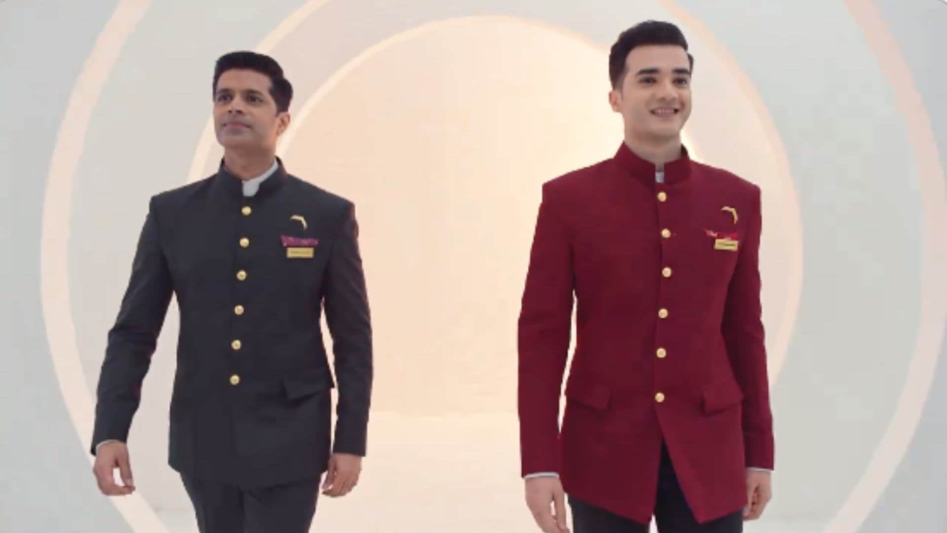 Air India Fashion famous designer manish malhotra design new uniform for pilot to cabin crew